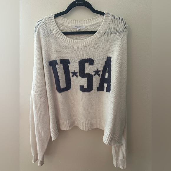 Grayson Threads Sweaters - Grayson Threads Cream USA Sweater